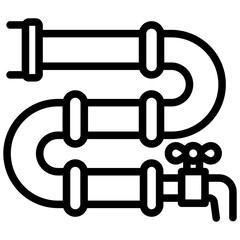 Poster - Plumbing Outline Icon