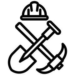 Poster - Earthwork Outline Icon