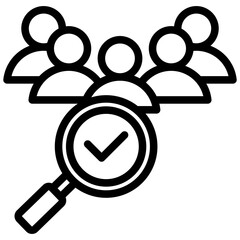 Poster - Candidate Pool Outline Icon