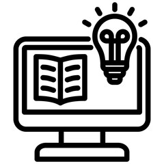 Poster - E Book Outline Icon