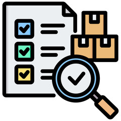 Poster - Quality Control Outline Color Icon