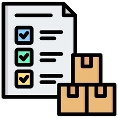 Poster - Quality Control Outline Color Icon