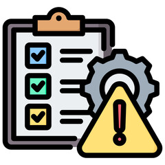 Aufkleber - Risk Management Outline Color Icon