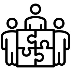 Poster - Team Building Outline Icon