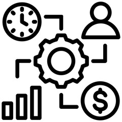 Poster - Resource Management Outline Icon