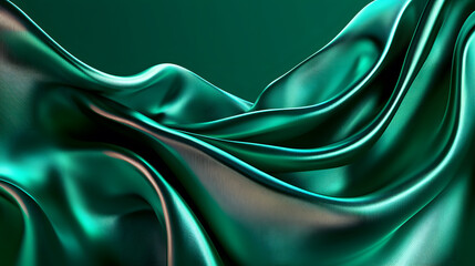 Poster - Swaying silk fabric motion studio setting abstract art textured environment close-up viewpoint elegance concept