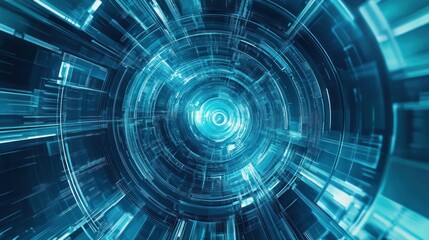 Poster - Abstract Digital Tunnel: A Journey into the Cyberspace