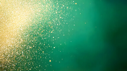 Poster - Sparkling gold dust dance abstract background digital art vibrant environment aesthetic viewpoint visual concept