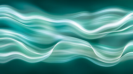 Poster - dynamic waves of light abstract art digital imagery fluid environment close-up view visual serenity 