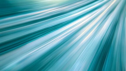 Poster - Dynamic flowing aqua lines abstract background digital art vibrant colors eye-level view energy and movement