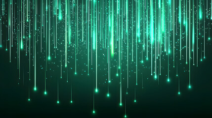 Poster - Dynamic light rainfall effect abstract digital art graphic design modern aesthetics close-up visual concepts for digital media
