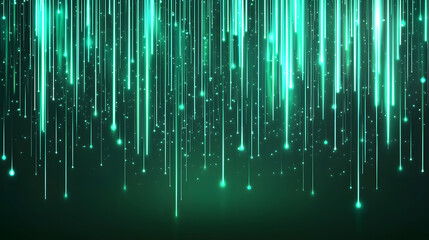 Poster - captivating vertical light rays abstract space digital art cosmic environment eye-level view futuris