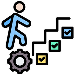 Aufkleber - Career Planning Outline Color Icon