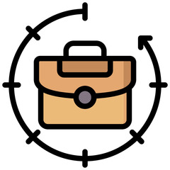 Aufkleber - Work Experience Outline Color Icon