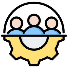 Aufkleber - Workforce Readiness Outline Color Icon