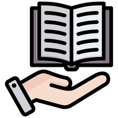 Poster - Educational Resource Outline Color Icon