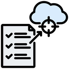 Aufkleber - Goal Setting Outline Color Icon