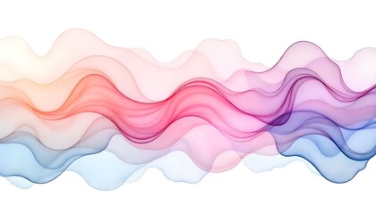 Leinwandbilder - abstract watercolor background featuring soft, flowing paint strokes in various colors