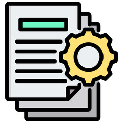 Poster - Documentation Outline Color Icon