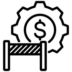 Aufkleber - Trade Barrier Outline Icon