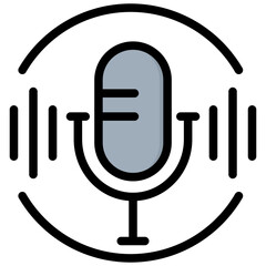 Poster - Podcast Outline Color Icon