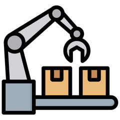 Poster - Manufacturing Outline Color Icon