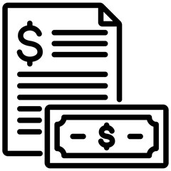 Poster - Financial Statement Outline Icon