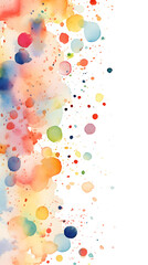 Wall Mural - digital retro watercolor dots abstract graphic poster background