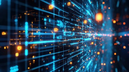 Poster - Digital Data Stream: A Journey Through Cyberspace