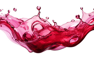 Poster - red wine splash isolated on white