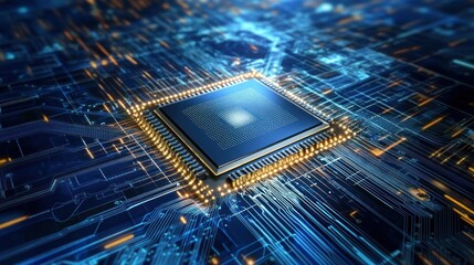 Poster - High-Tech Microchip:  Digital Circuitry and Processor