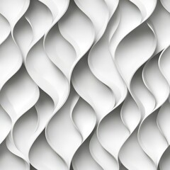 Poster - Elegant Curved White Waves Design for Modern Backgrounds and Textures in Seamless Pattern Artwork
