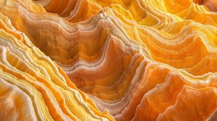 Sticker - 89.A high-resolution close-up of the orange cliffs of Jaizkibel, showing the dynamic interplay of smooth curves and jagged lines formed by natural erosion, set against a backdrop of soft, natural