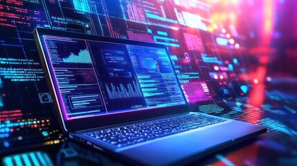 Poster - Digital Data Streams: A Glimpse into the World of Coding and Technology