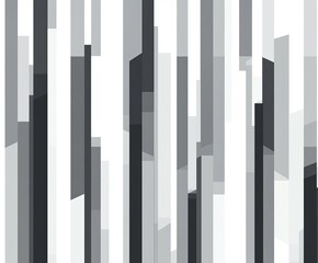 Leinwandbilder - Abstract grayscale vertical stripes, geometric pattern background.