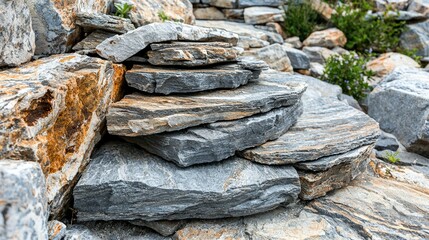 Poster - Natural stone textures with swirling patterns rocky landscape nature photography outdoor setting close-up view