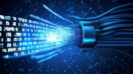 Poster - Highspeed data transfer through futuristic fiber optic cables