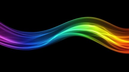 Poster - Colorful Wave Abstract Background with Smooth Gradient for Modern Designs