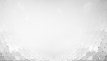 Poster - minimalistic white hexagonal tile wall background with 3d depth effect for modern design, architecture concepts, and graphic layouts

