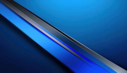 Poster - abstract geometric blue background with diagonal black and light blue lines, modern minimalist digital design for branding, presentation, and web graphics

