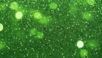 Aufkleber - glowing green abstract background with sparkling points of light resembling a cosmic scene, ideal for design or sci-fi themes