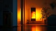 © Sinechana - 10.A residential boiler igniting natural gas flames, with flickering orange and yellow hues filling the darkened space, showcasing the energy-efficient heating process in a modern home setting.