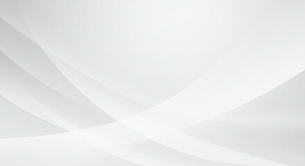 Poster - Simple abstract white background, blending soft gradients and smooth surfaces for a refined and professional look, ideal for modern designs and templates