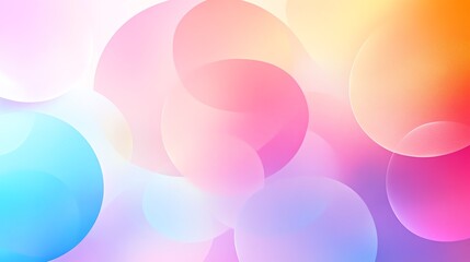 Poster - Pastel Abstract: Fluid Shapes in a Dreamlike Composition