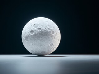 Aufkleber - Ultra-Realistic Space Imagery Lunar Surfaces Craters and Rocky Texture in Studio Lighting Ideal for Tech Marketing, Decorative Art and Educational Tools