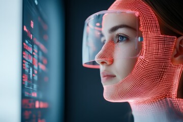 Poster - Immersive Virtual Exhibitions Futuristic LED Booth Design with Interactive Tech for Digital Marketing in the Event Industry - Enhancing User Engagement