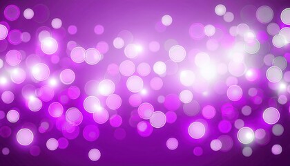 Poster - ethereal purple bokeh effect with glowing orbs and soft light gradients for creative background, digital designs, or festive graphics

