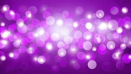 Poster - ethereal purple bokeh effect with glowing orbs and soft light gradients for creative background, digital designs, or festive graphics

