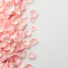 Poster - Pastel Petal Aesthetic Minimalistic Floral Textures on White for Modern Design and Branding - Elegance in Contemporary Marketing and Visual Storytelling