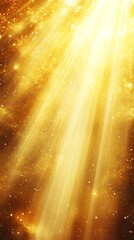 Canvas Print - golden celestial rays: a divine, sparkling abstract